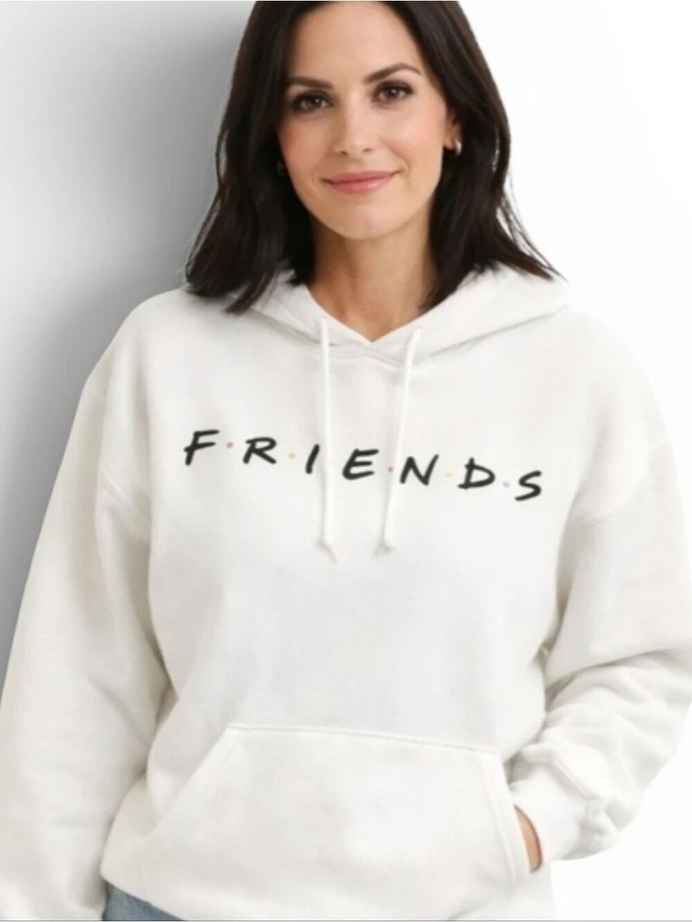 FRIENDS TV Show Logo Hoodie Central Perk Sweatshirt Medium